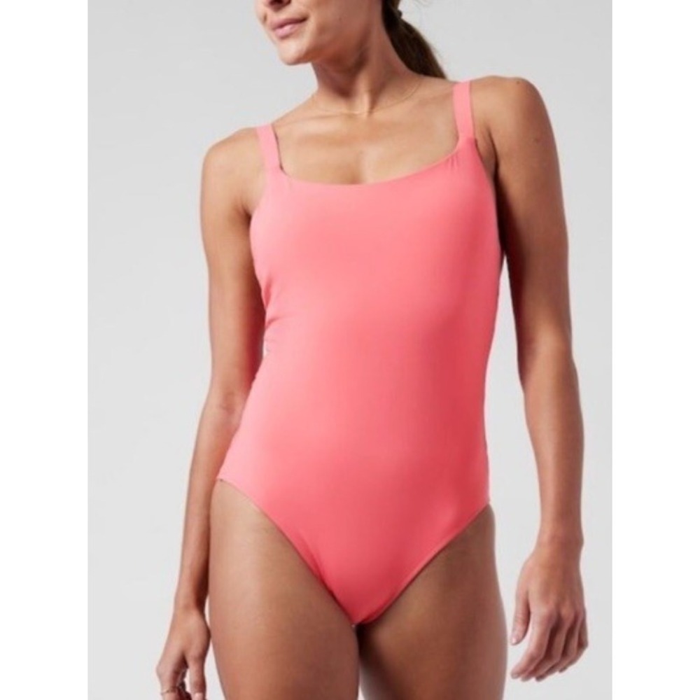 Athleta Coral Pink One-Piece Swimsuit NWT